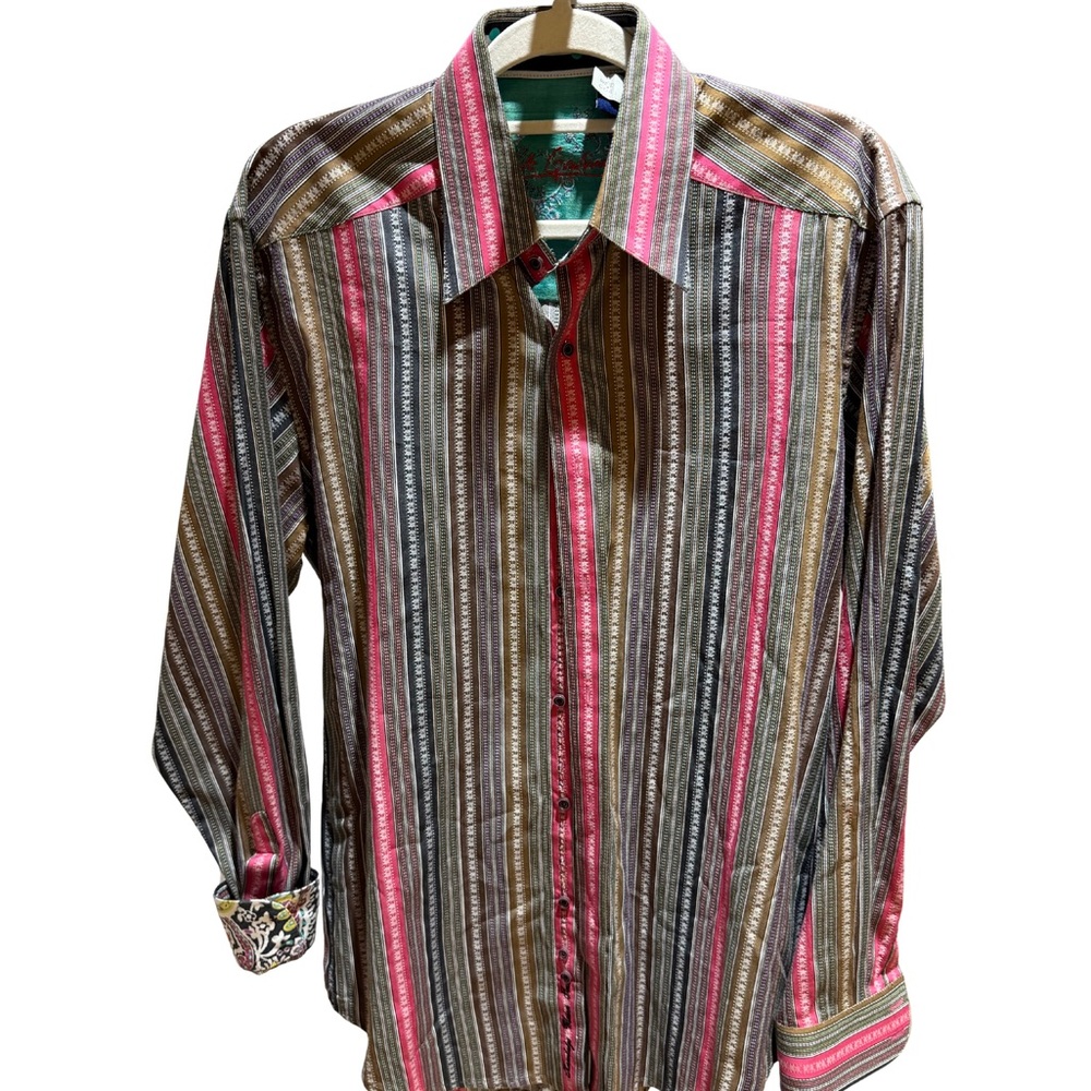 Robert Graham Multicolor Striped Button Down Shirt